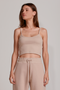 CROPPED TANK BEGE