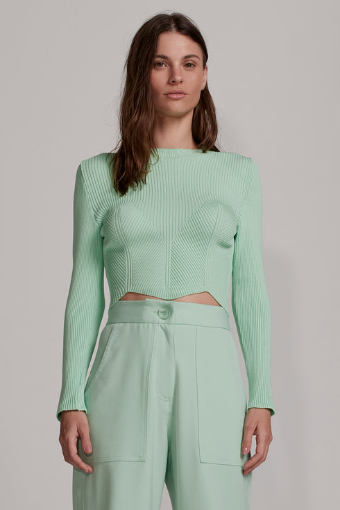 CROPPED TRICÔ MENTA