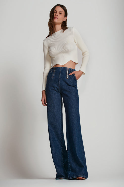 CROPPED TRICÔ OFF WHITE