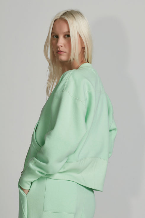 JAQUETA MOLETOM MENTA