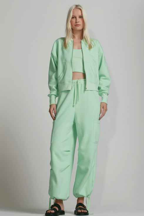 JAQUETA MOLETOM MENTA