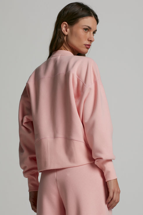 JAQUETA MOLETOM ROSA