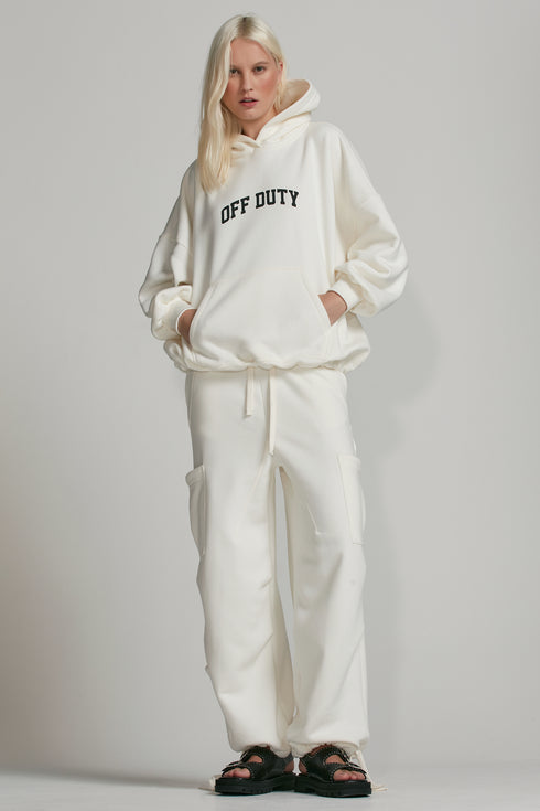 CALÇA MAXI CARGO OFF WHITE