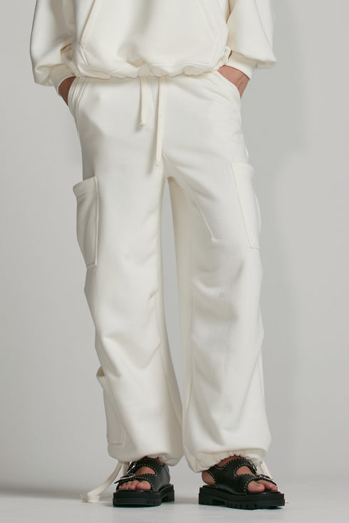 CALÇA MAXI CARGO OFF WHITE