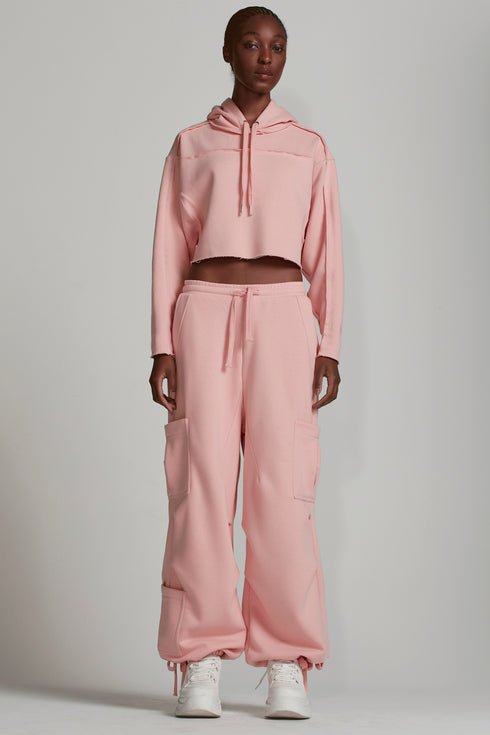 CALÇA MAXI CARGO ROSA