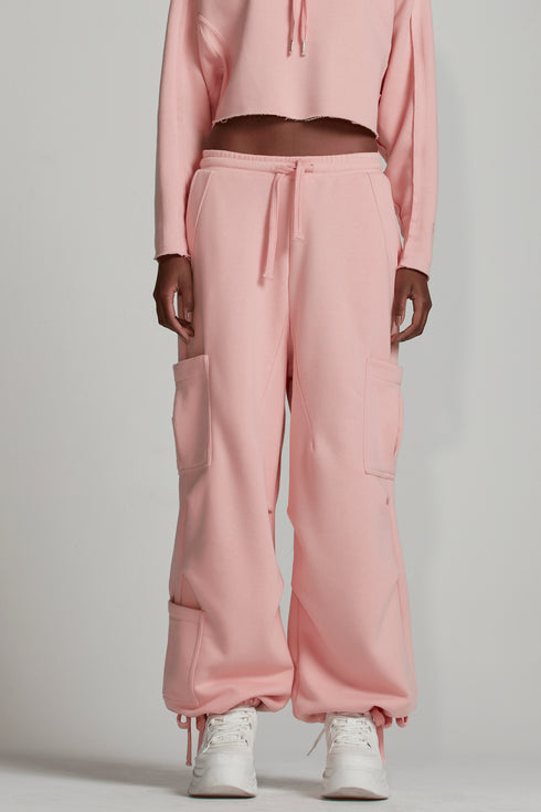 CALÇA MAXI CARGO ROSA