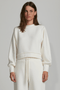 BLUSA GOLA ALTA OFF WHITE