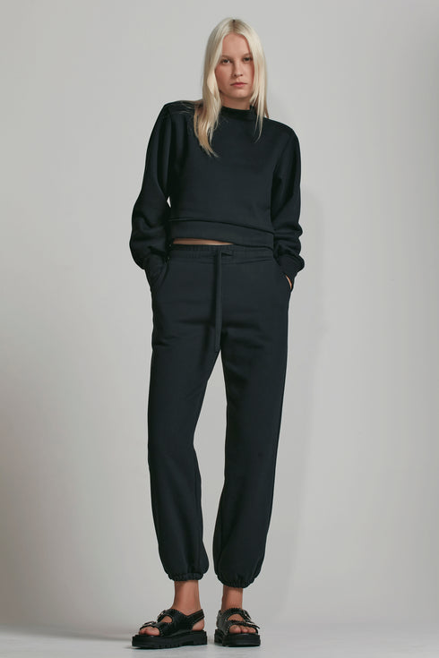 BLUSA GOLA ALTA PRETO