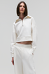 BLUSA GOLA ALTA ZÍPER OFF WHITE