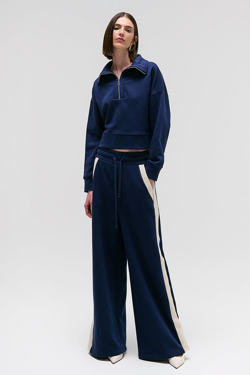 CALÇA BICOLOR MARINHO