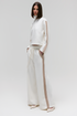 CALÇA BICOLOR OFF WHITE