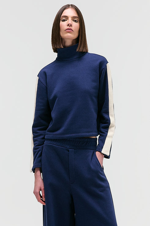 BLUSA BICOLOR MARINHO