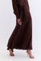SAIA LINHO COM SARJA MARROM