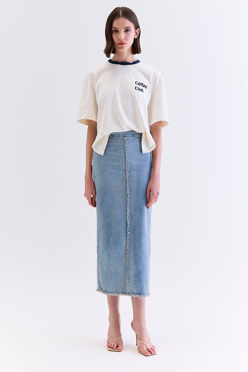 SAIA MIDI JEANS AZUL CLARO