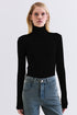 BLUSA FLUIDA MANGA LONGA PRETO
