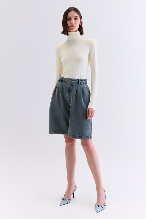 BLUSA FLUIDA MANGA LONGA OFF WHITE