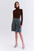 BLUSA FLUIDA MANGA LONGA CHOCOLATE