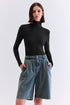 BLUSA FLUIDA MANGA LONGA PRETO