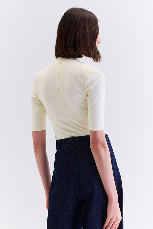 BLUSA FLUIDO MANGA CURTA OFF WHITE