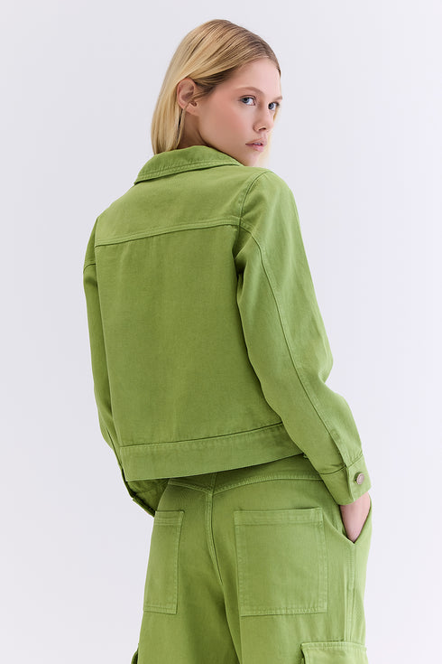 JAQUETA BOMBER SARJA VERDE