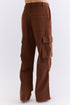 CALÇA CARGO AMPLA CHOCOLATE