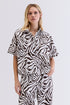 CAMISA ZEBRA SARJA MARROM COM OFF