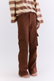 CALÇA CARGO AMPLA CHOCOLATE