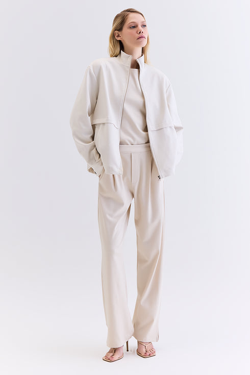 CASACO MANGA AMPLA NATURAL