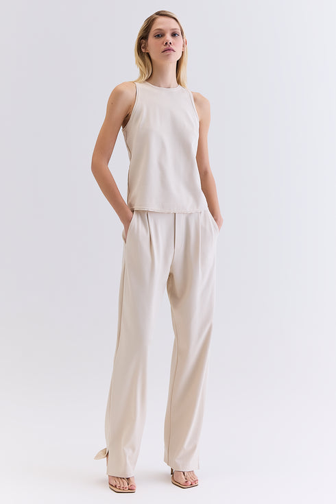 CALÇA MALHA RETA NATURAL