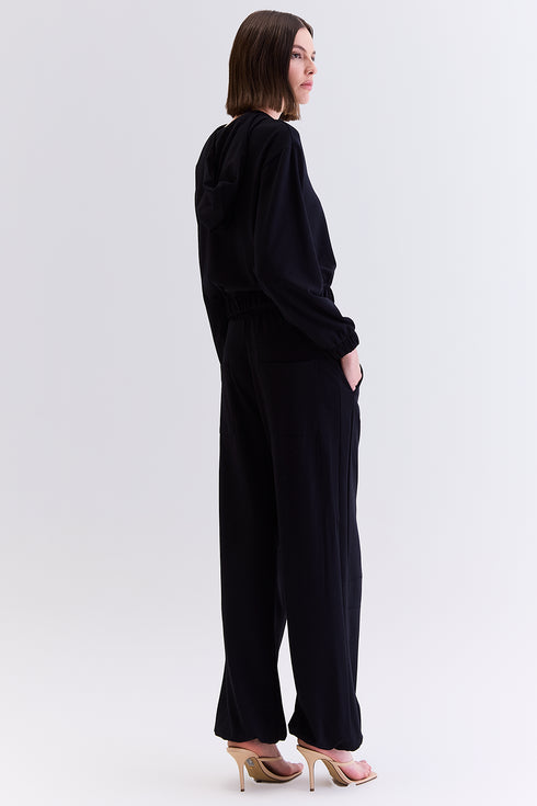 CALÇA AJUSTE NA BARRA PRETO