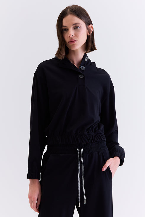 HOODIE COM CAPUZ PRETO