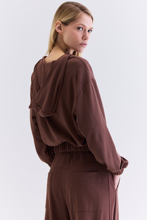 HOODIE COM CAPUZ CHOCOLATE