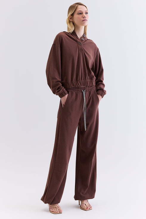 HOODIE COM CAPUZ CHOCOLATE