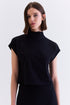 BLUSA GOLA ALTA PRETO