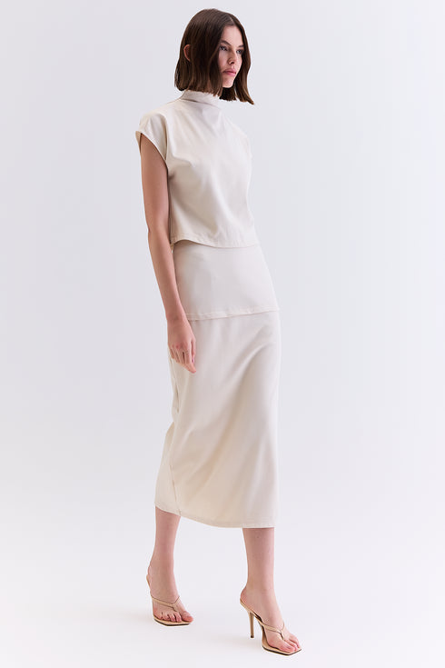 BLUSA GOLA ALTA NATURAL