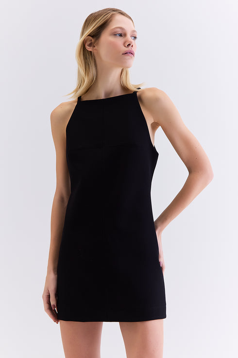 VESTIDO CURTO ALFAIATARIA PRETO