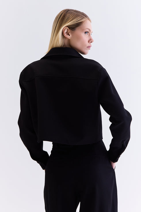 CAMISA ALFAIATARIA BOLSO PRETO