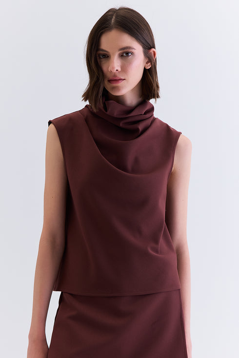 REGATA ALFAIATARIA DEGAGÊ CHOCOLATE