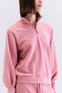 HOODIE GOLA ZIPER ROSA