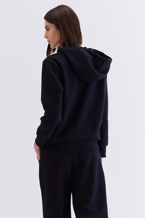 HOODIE GOLA ALTA PRETO