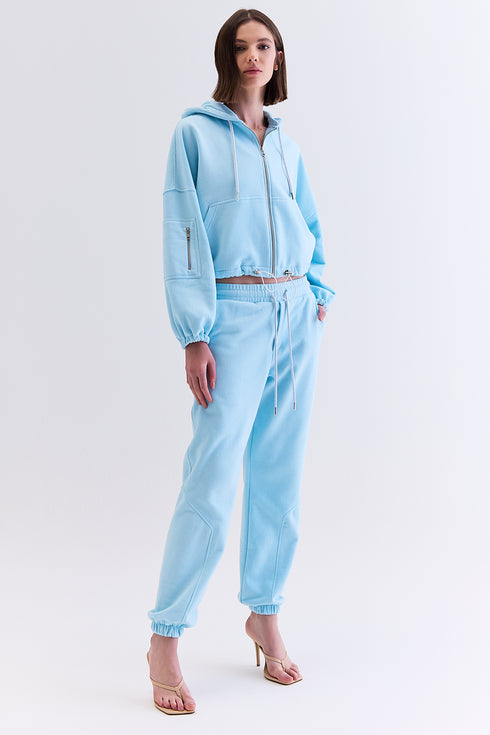 MAXI JACKET AZUL CLARO