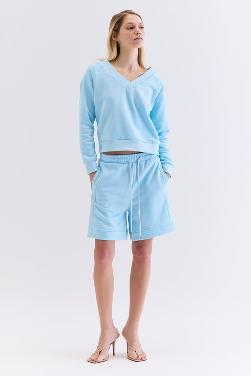 SHORTS RECORTES AZUL CLAROI