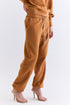 CALÇA JOGGER RECORTES CARAMELO