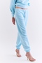 CALÇA JOGGER RECORTES AZUL CLARO