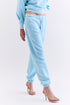 CALÇA JOGGER RECORTES AZUL CLARO