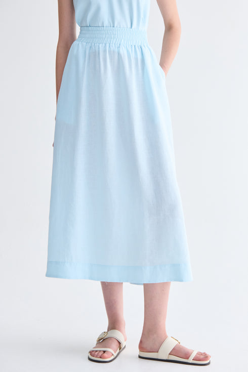 SAIA MIDI AZUL CLARO