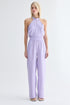 CALÇA PANTALONA ELÁSTICO LILAS