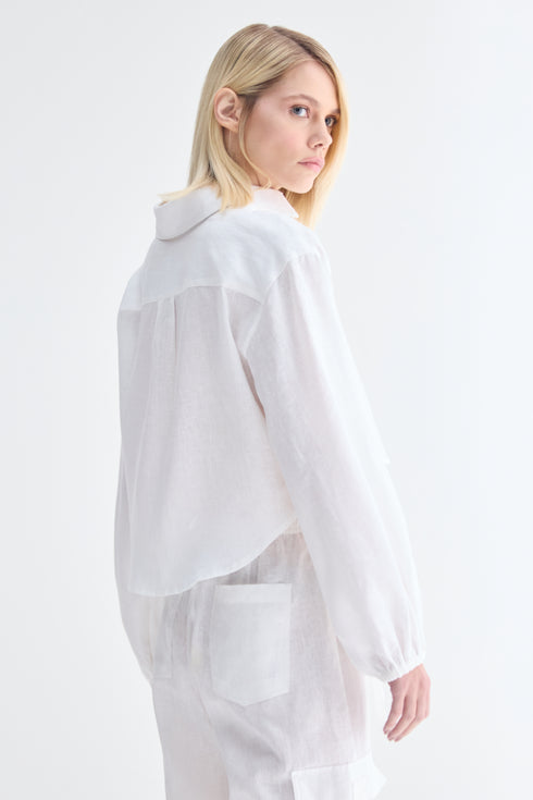 CAMISA MANGAS BUFANTE BRANCO