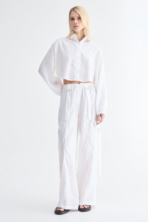 CAMISA MANGAS BUFANTE BRANCO