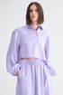 CAMISA MANGAS BUFANTE LÍLAS